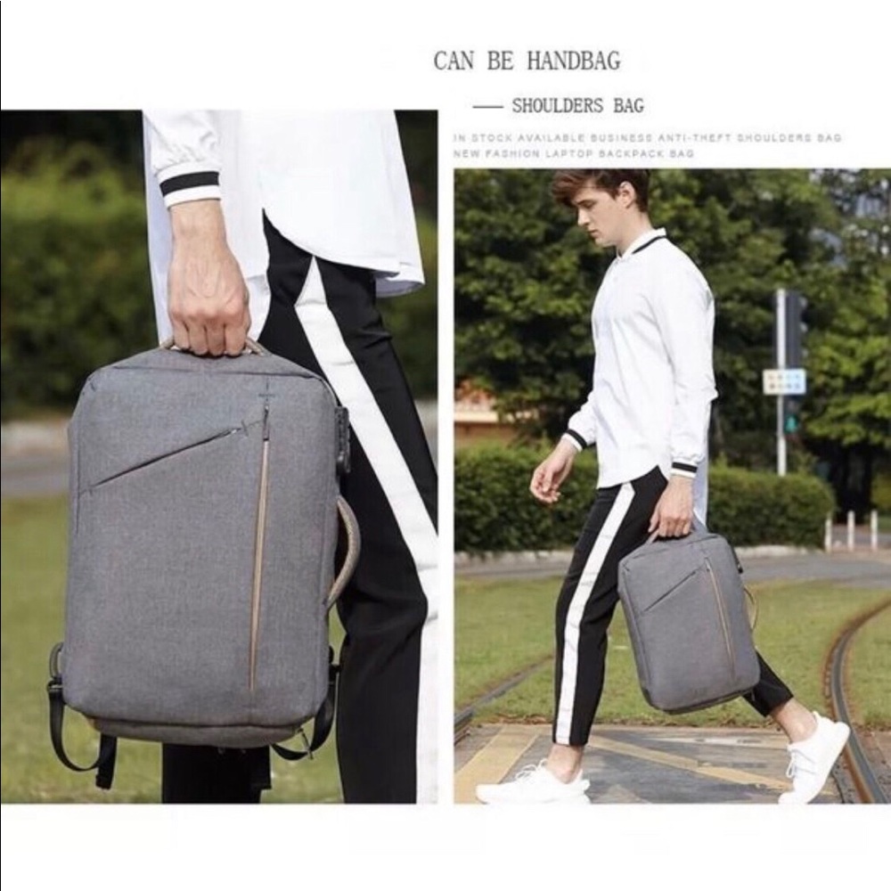 • Gray Backpack Antitheft • - Picture 7 of 8